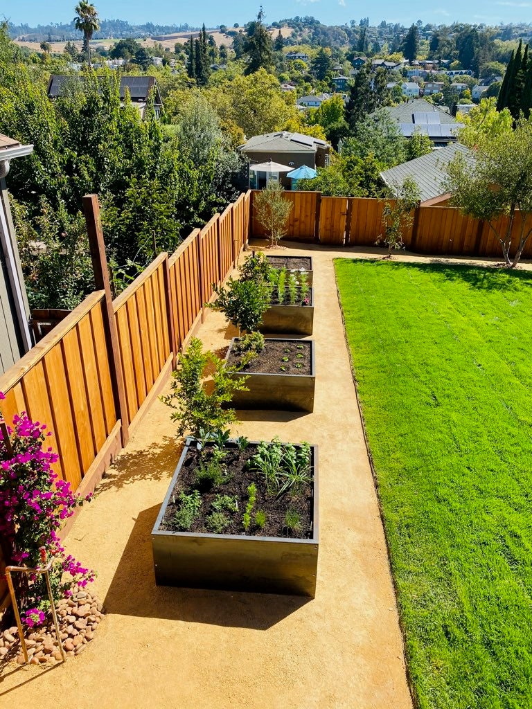 Corten Steel Planter, Raised Bed Corten Steel Planter, Outdoor Planter