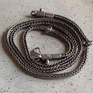 Cadena de cola de zorro de plata esterlina