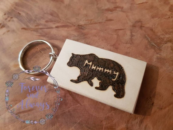 mummy bear keyring