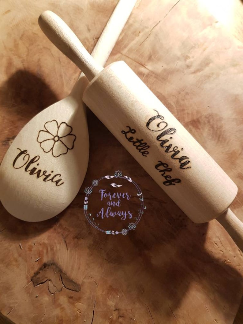 Personalised Rolling Pin Gifts for children Engraved Rolling Etsy