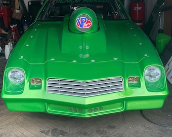 1980 Camaro Parking Light Graphics 5 x 3.3 inch PAIR 2 Sticker Set Racing Blinker   Drag Racing