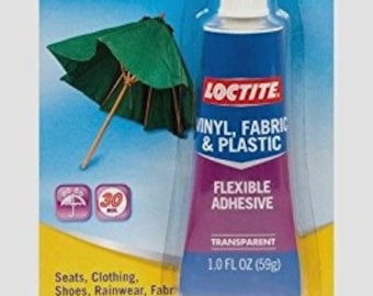 LOCTITE Vinyl Fabric Plastic Flexible Clear Adhesive Leather Canvas Adhesive Glue Model Building Cosplay Costuming Crafts Hobby