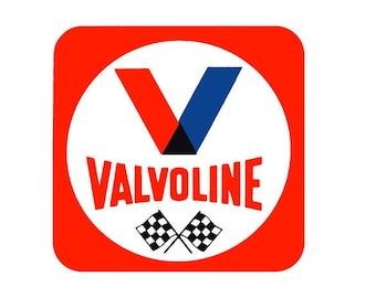 Valvoline Motor Oil Sponsor   Vintage Reproduction Drag Racing Hot Rod full color Vinyl Bumper Sticker Decal toolbox