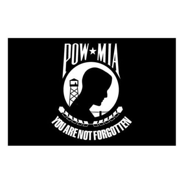P.O.W. M.I.A. Vietnam soldier "you are not forgotten" veteran bumper sticker decal US Armed Forces Military WWII Set 3, 6, 9 inch tall set