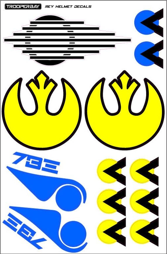 x wing helmet decals