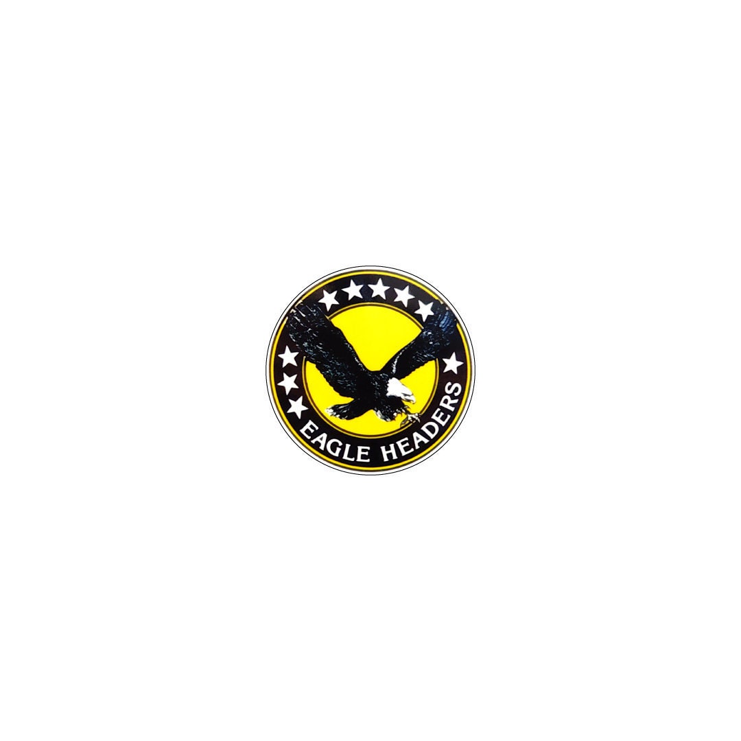 Eagle Headers Vintage Drag Race Hot Rod Full Color Vinyl Bumper Sticker ...