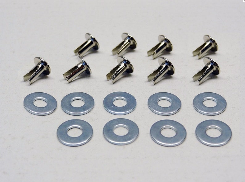 Split Rivets With Washers 9 Piece Nickle Split Rivets and Washers Stormtrooper Armor AB Plate and ...
