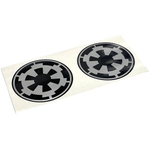 Star Trooper Wars Tie Fighter Pilot Helm Nauwkeurige Imperial Cog Sticker Decal Kostuum Set Prop 501st