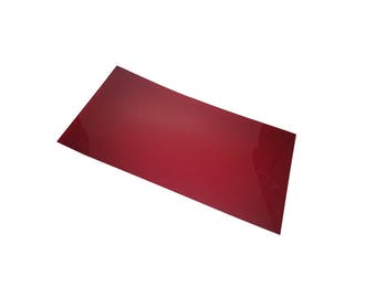 Red .040 Thick Transparent Tinted Acrylic Lens 8 X 15.5 Inches Stormtrooper Sandtrooper Tie Pilot Star Trooper Wars Costume Cosplay