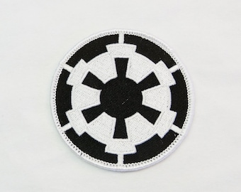 SWPA-COGJ STAR WARS IMPERIAL FORCES COG LOGO JACKET 8" EMBROIDERED PATCH 
