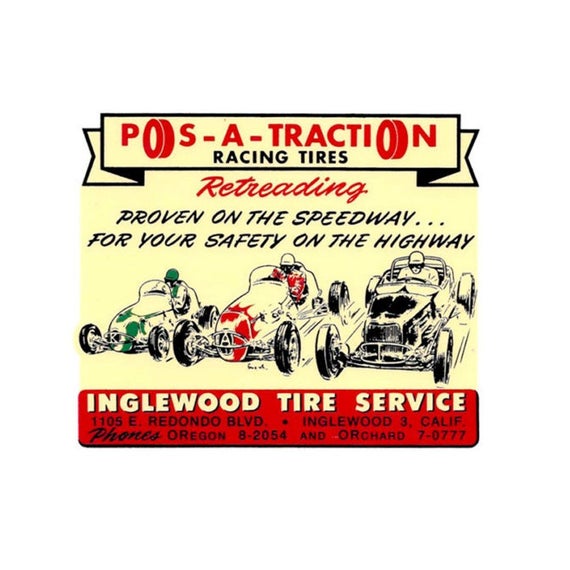 Posatraction Racing Tires Inglewood Tire Vintage Etsy