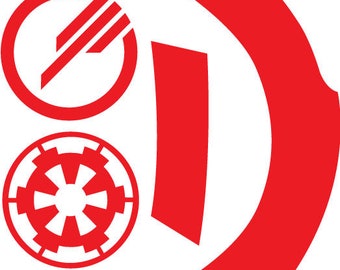 Star Trooper Wars  Inspired Battlefront Walts Trooper Factor WTF Inferno Squad Tie Fighter Helmet Decal Stickers Armor 501