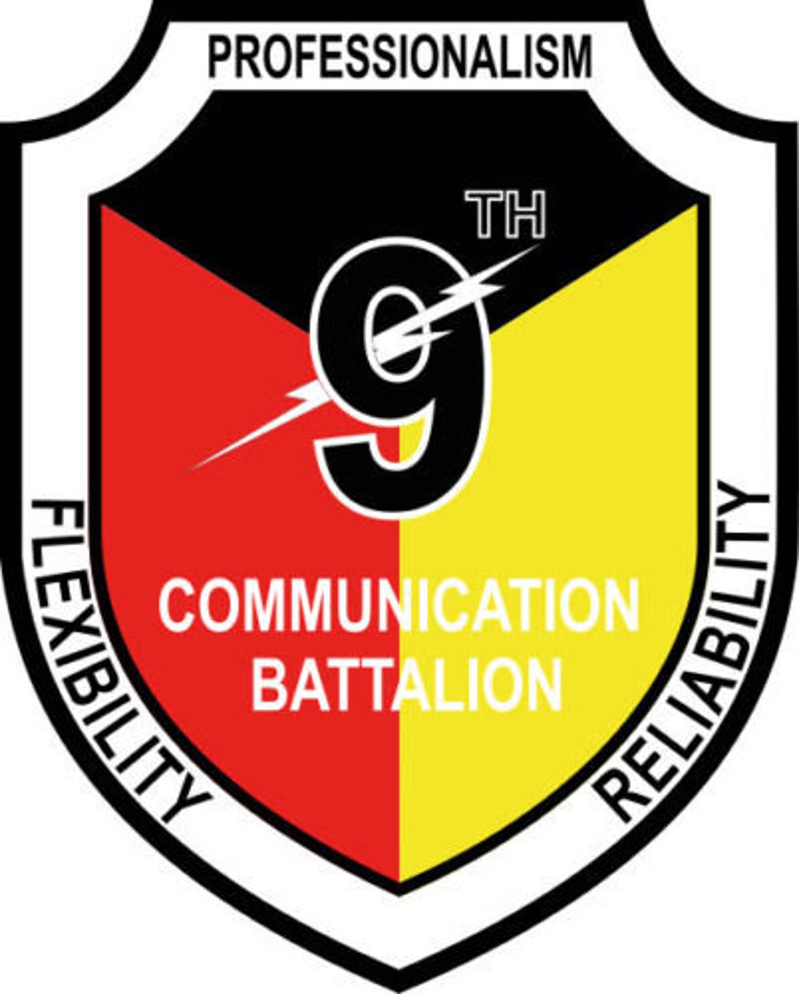 U.S. Military 9th Comm Communication Battalion Decal Bumper Sticker Set ...
