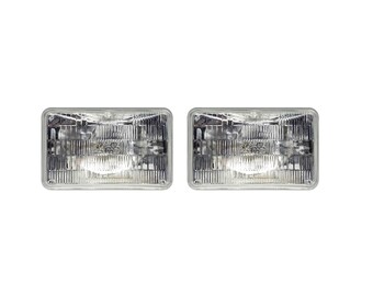 Rectangle Headlight Graphics 8 x 5.40 inch PAIR 2 Sticker Set Racing Headlamp Drag Racing Oval Track