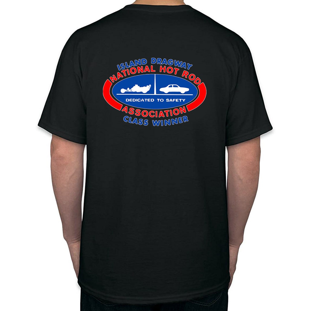 Island Dragway Class Winner Auto Drag Racing Hot Rat Rod Black or White ...