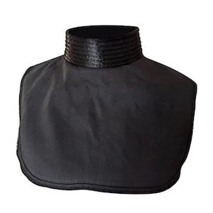 Black Ribbed Soft Neck Seal Stormtrooper Sandtrooper Star Trooper Wars Cosplay 501st Costuming Velcro Closing Comfortable Movie Prop Replica