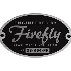 Engineered by Firefly Bumper Sticker Serenity Cosplay