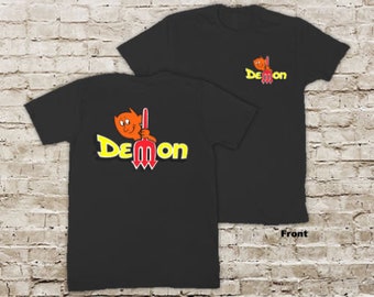 Demon Drag Race Hot Rat Rod Racing Black or White Short Sleeve T-Shirt