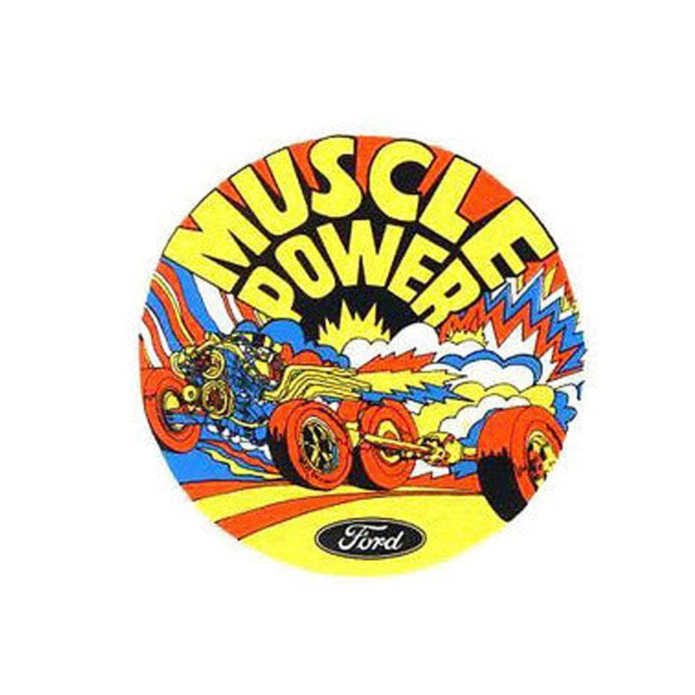 Ford Muscle Power 60's Hot Rat Rod Drag Racing Vintage Full Color