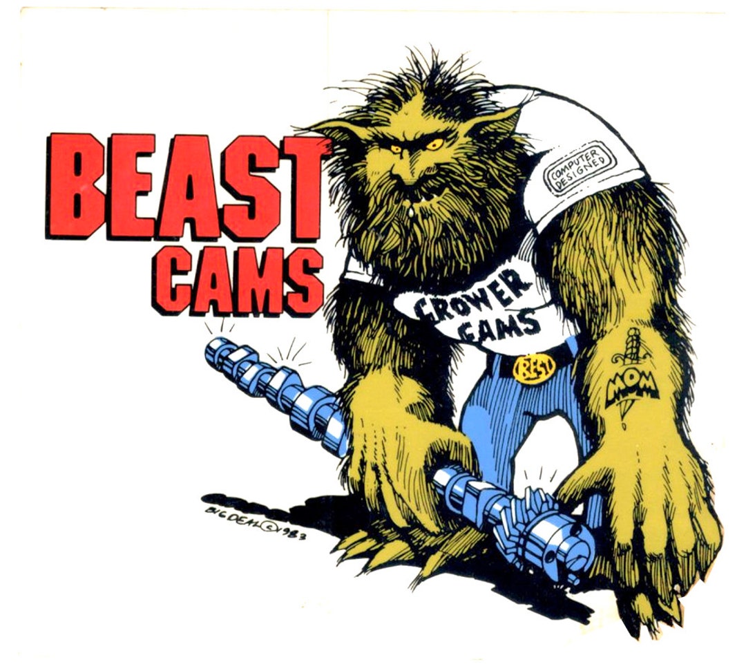 Crower Beast Cams Vintage Reproduction Drag Racing Hot Rat Rod Full