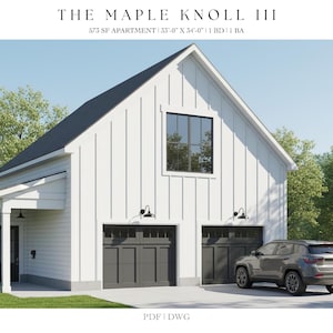 Barndominium, 2 Car Garage, Granny Suite, 575 SQ FT, 33&#39; X 34&#39;, Tiny House, Modern Farmhouse, Architectural Plans, Home Plans, Floor Plans
