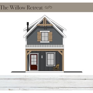 Shutters, Porch, Dormer, Cozy, Cute, Warm, Porch, Tiny, House, Farm, Wood Stove, Fireplace, Loft, Affordable, Vacation, Suite, Dream, HGTV, Airbnb, Black windows, Rain Chain, Modern, Home, Wood Trim, Gable, 200 square foot, 300, 400, 500, 600, 700