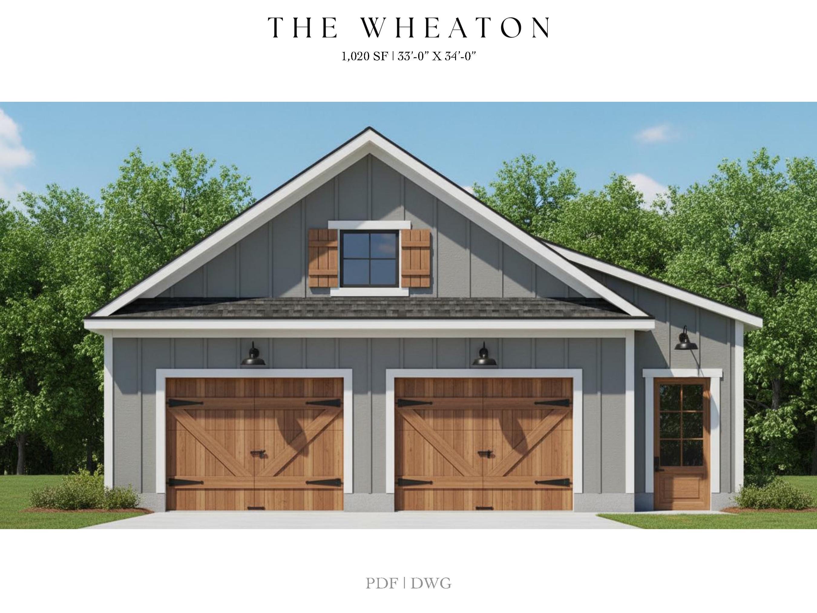 Detached 2 Car Garage With Shop Plans Adkins Garage Plan | Modern