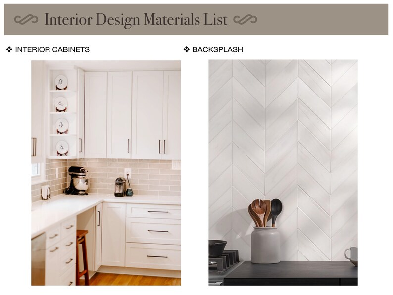 Materials List Template, Interior Design Mood Board, Kitchen Design ...