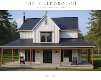 2,375 SQ FT Modern Farm House, 51'-0