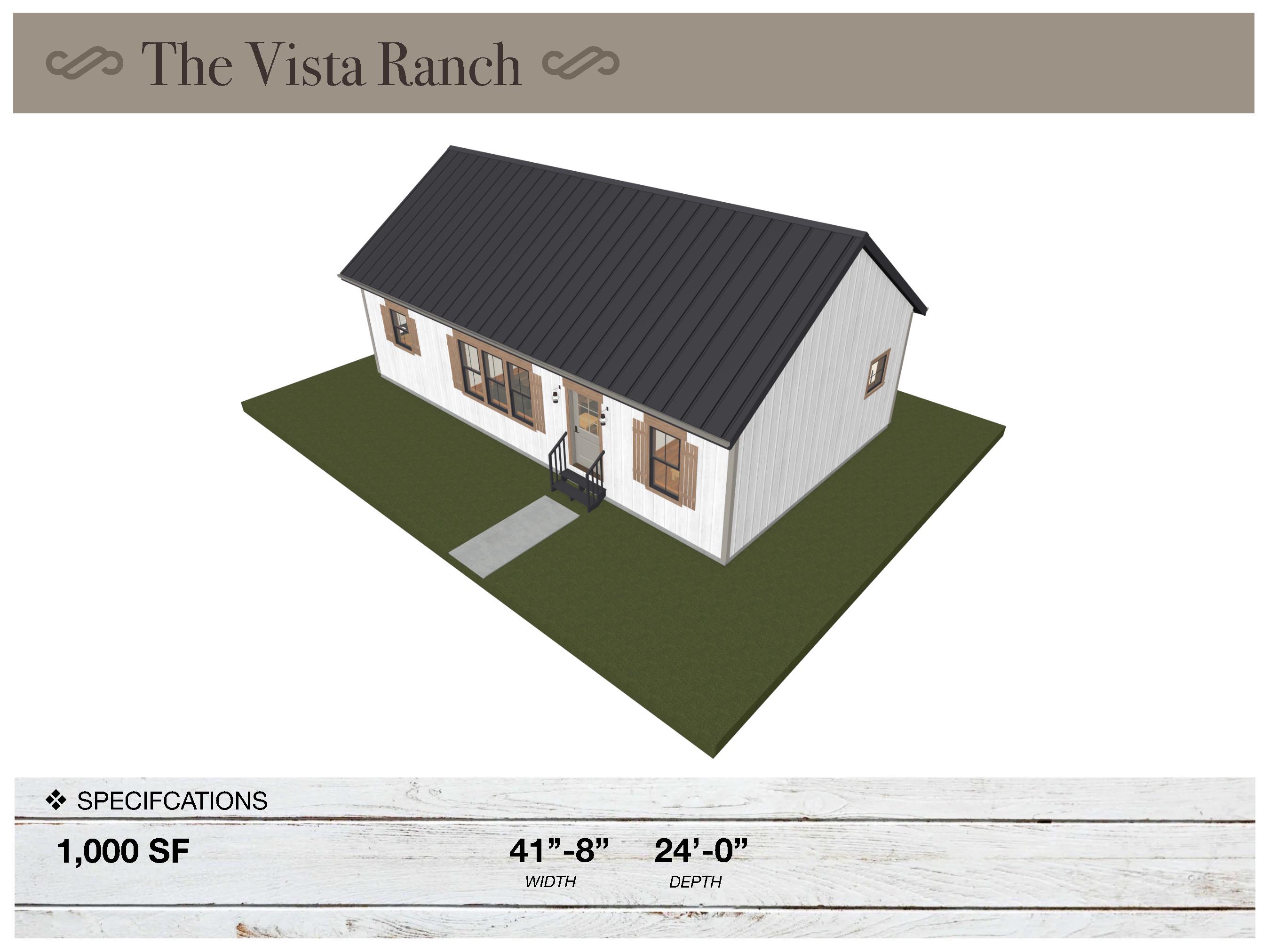 1,000 SQ FT Ranch, 41'-8
