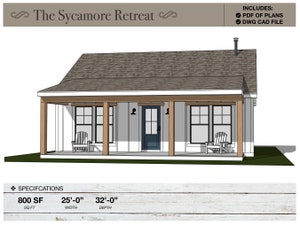 Simple 2 Bedroom 1 1/2 Bath Cabin. 1200 Sq Ft. Open Floor Plan With ...