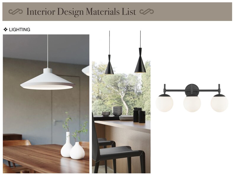 Materials List Template, Interior Design Mood Board, Kitchen Design ...