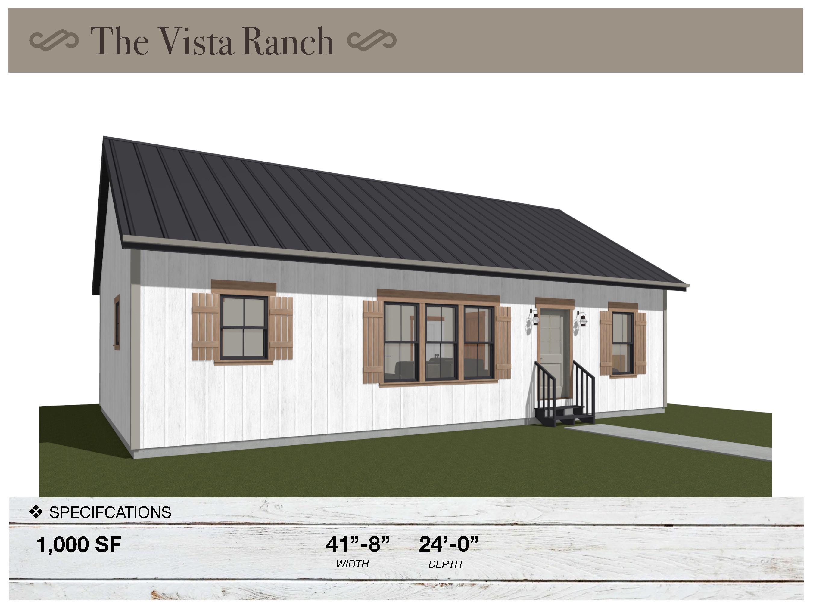 1,000 SQ FT Ranch, 41'-8