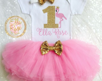 baby girl flamingo outfit