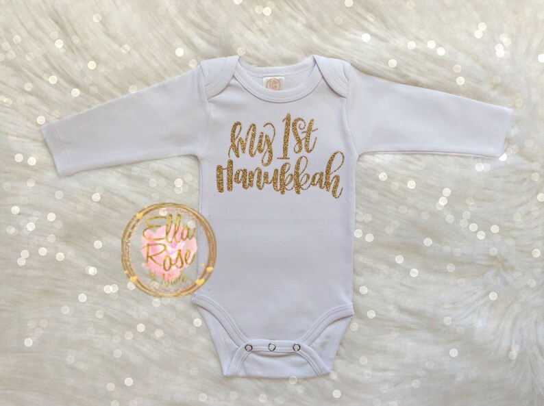 baby's first hanukkah outfit