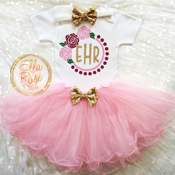 baby girl rose outfit