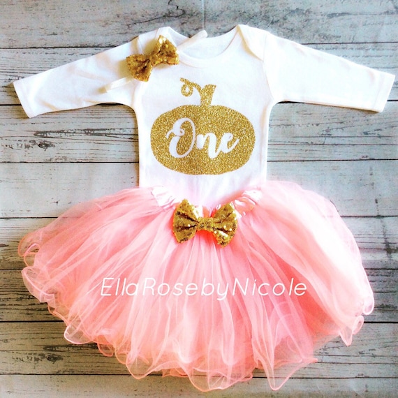 pumpkin 1st birthday outfit