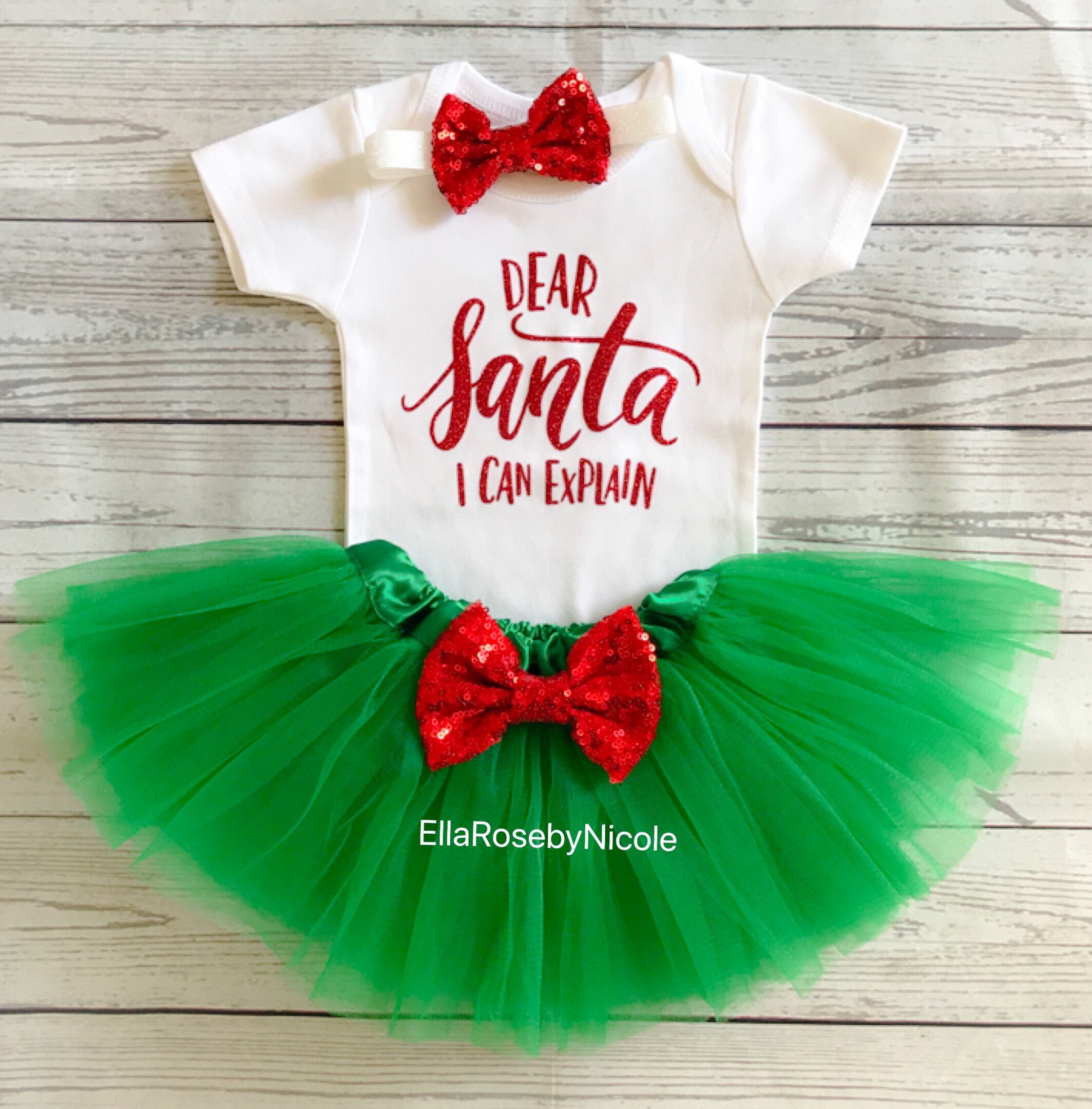 santa baby girl outfit