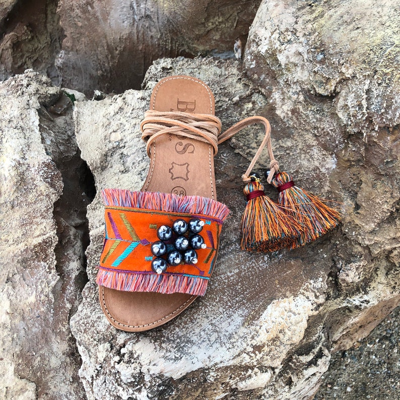 Tie Up Sandals Moana Greek Sandals Handmade Etsy