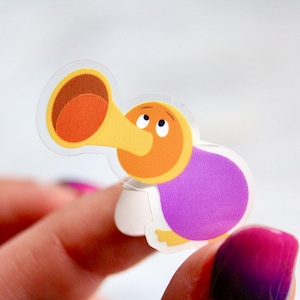 Horn Duck Sticker