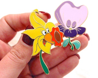 Flower Pins - Alice in Wonderland