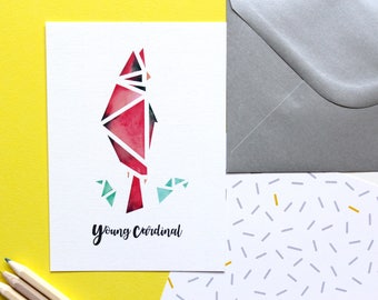 Postcard "young cardinal"
