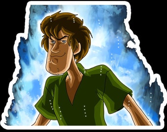 Ultra Instinct Shaggy, Shaggy's Power Meme Vinyl Sticker or Magnet | Laptop Stickers | Macbook Stickers | Waterbottle Stickers | Magnets