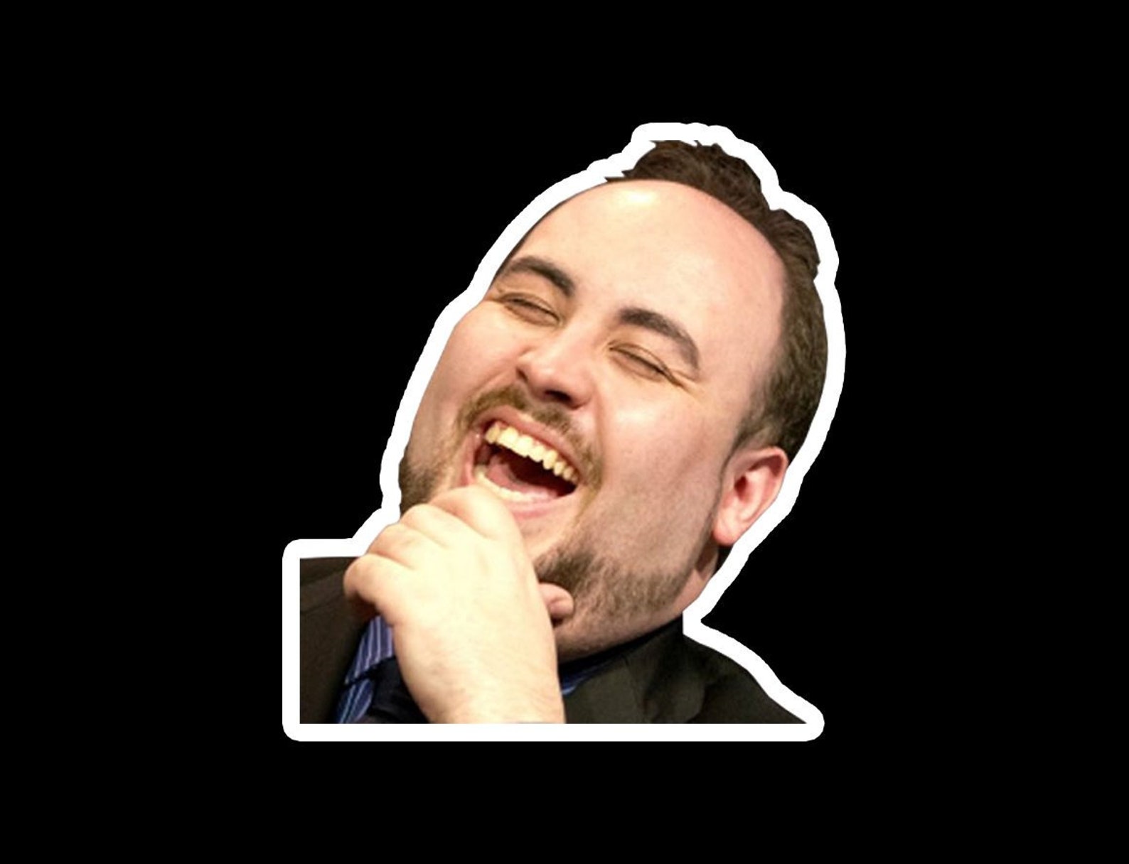 LUL Twitch Emote Vinyl Sticker or Magnet Laptop Stickers image 0.