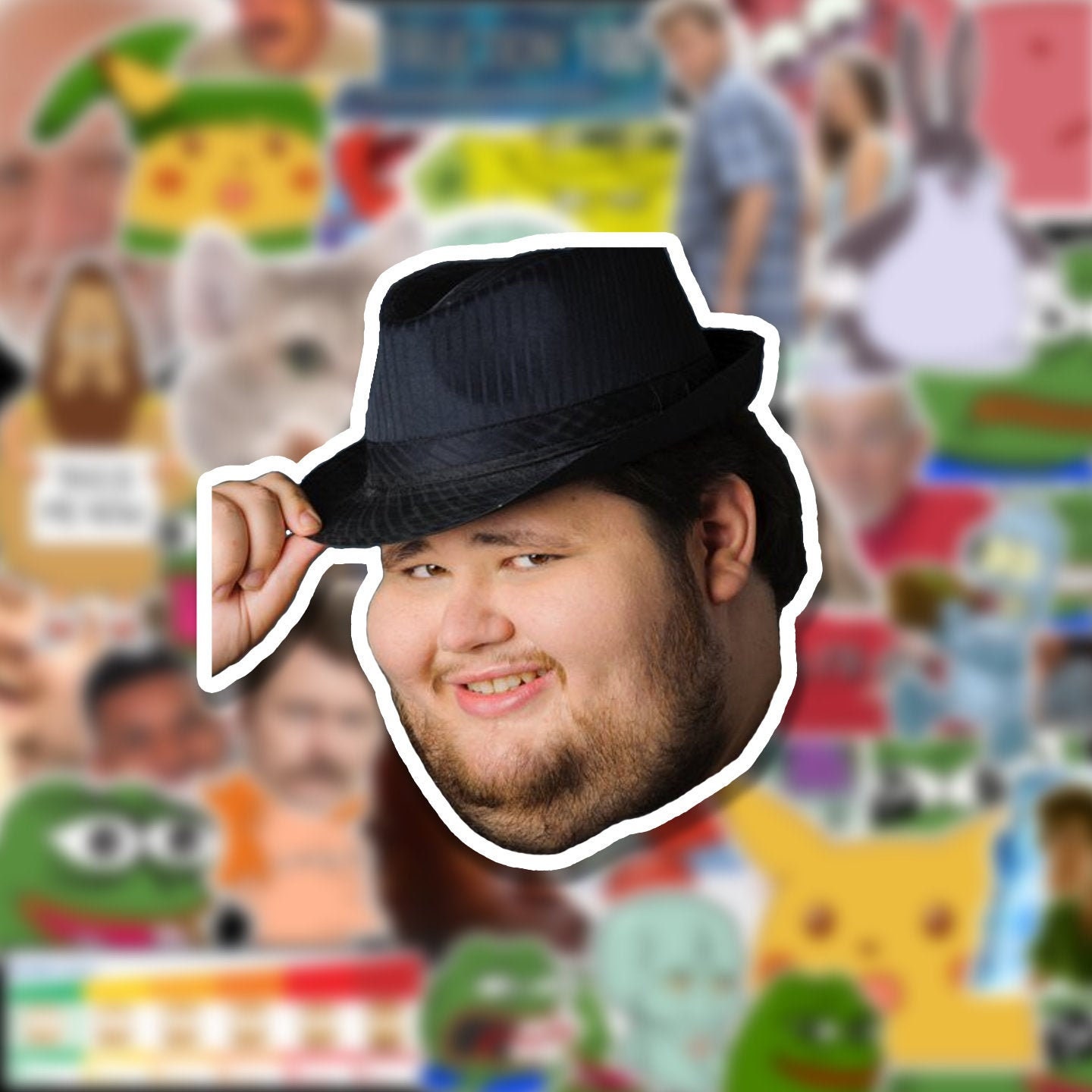 M'lady / Tips Fedora Meme Vinyl Sticker Laptop Stickers Etsy