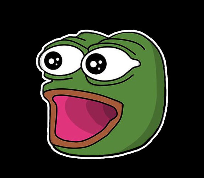 POGGERS Twitch Emote Vinyl Sticker or Laptop Stickers Etsy