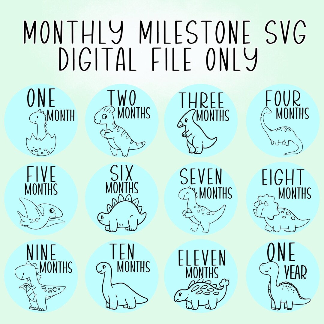 Monthly Milestone Boards SVG Digital File Laser Ready - Etsy Canada