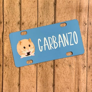 Personalized Hamster Name Plate / Name Tag / Small Animal Cage Accessory