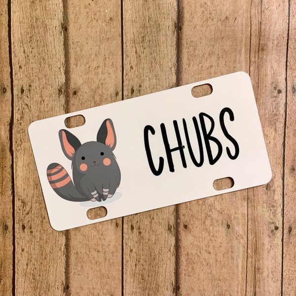 Personalized Chinchilla Nameplate / Chinchilla Sign / Cage Accessory / Chinchilla Gift / Chinchilla Bed / Chinchilla Mom / Small Animal Cage