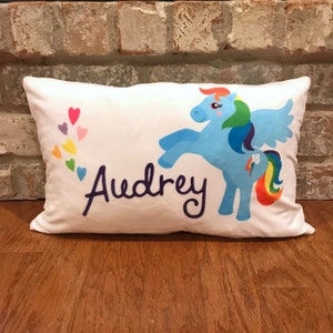 Personalized Cute Little Pony Pillow